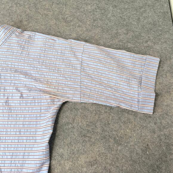 Maje Women's Striped Short Sleeve Blouse Top Blue Bow on Back Size EU 3/US Large - Picture 6 of 12